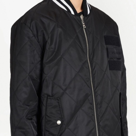 Balmain reversable quilted bomber jacket - Picture 2 of 14